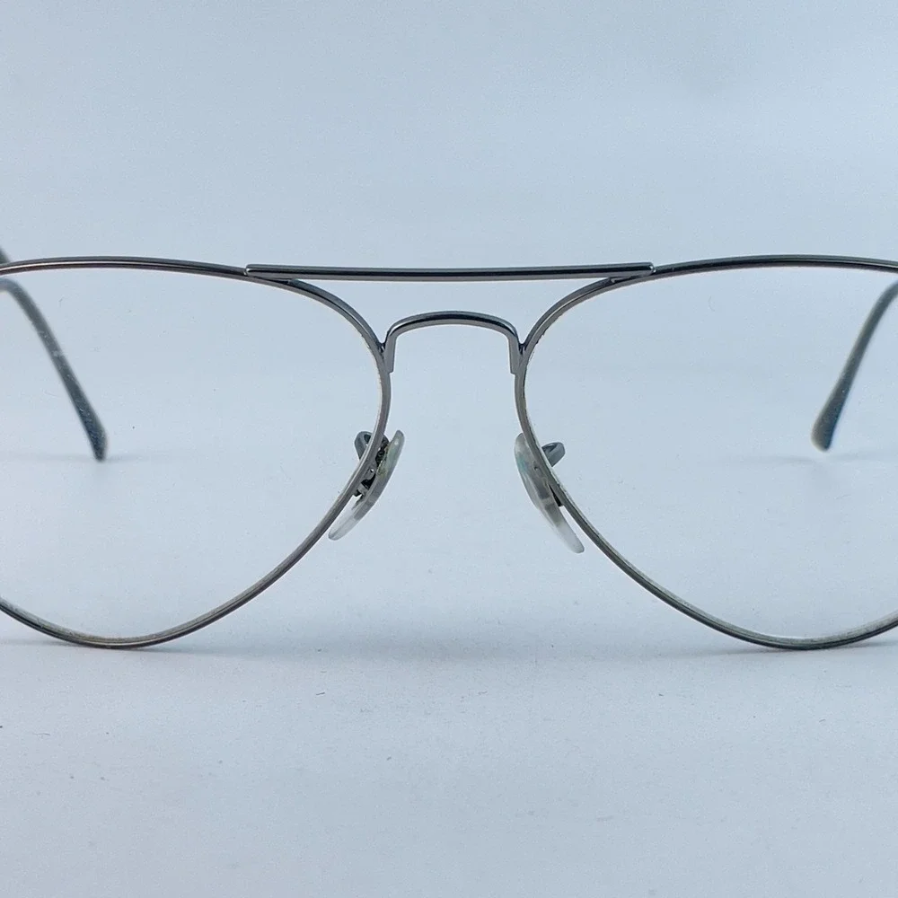 Ray-Ban RB 6049 2620 Unisex Eyeglasses Silver Full‎ Rim Aviator 55-14-140 mm